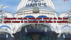 One Pieces Nico Robin blir frekk og knepper en marine!