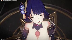 Raiden Shogun titjob action.