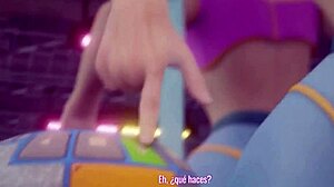 Sombra trains with brigitte in the gym