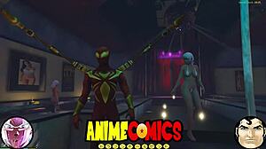 Spider man encounters the prostitute in the city