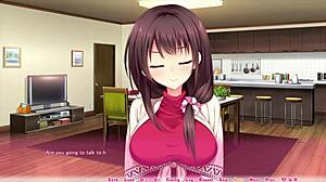 وضع هينتاي حقيقي الجزء 29 طريق يوري 3 مع صدر كبير وكريمات