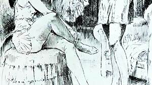 Подробни винтажни еротични арт анимации