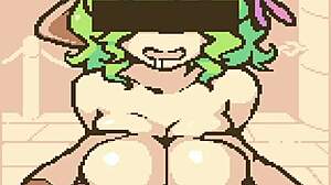 play hentai pixel game with coco nutshake tits