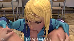 True Facials Samus Blowjob Cum Facial