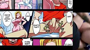 Viendo Porno De La Androide 18 Con Mi Madrastra Mientras La Follo