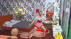 Ken organizuje Barbie tvrdý anal sex deepthroat