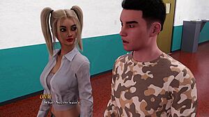 Being a DIK 245 dengan gadis blonde kecil 18+ ciuman di khalayak ramai