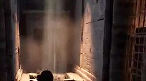 고대 석상이 깨어나 라라 보지를 정액으로 채우는 3D 헨타이 게임