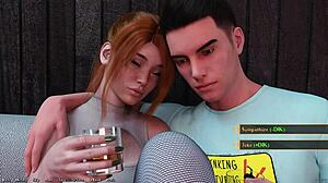 บีอิง อะ ดิก 215 - เย็ดแฟนสาวผมแดงหน้าอกใหญ่เงี่ยนก้นใหญ่แทนที่จะเย็ดสตีปมอม