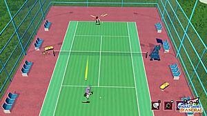 Ayaka Kimiko och Miki engagerar sig i hentai-scener på Academy Love Saga Tennis Angels Ep8