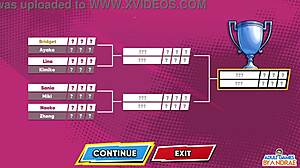 아야카 키미코와 미키가 아카데미 러브 사가 테니스 엔젤스 Ep8에서 헨타이 씬 펼쳐