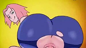 anime animation featuring ass shaking in various scenes