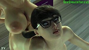 Deux futanari baisent en levrette