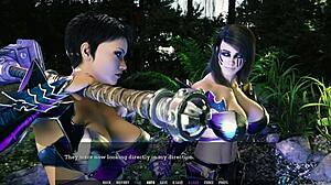 Cuentos del vacío interminable 67 - dos milfs comparten una polla blanca grande.