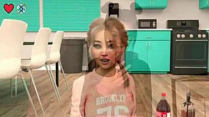 does this blonde college girl love neck kisses in truth or dare at elmwood university?