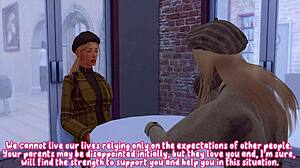 The sexy ballerina found out she's pregnant after rough sex with her coach in sims hentai sfm.