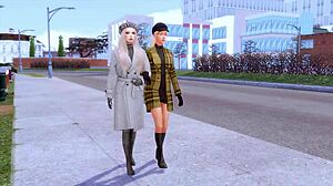 The sexy ballerina found out she's pregnant after rough sex with her coach in sims hentai sfm.