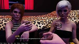 Halloween fest planlægning med rødhåret sorority præsident