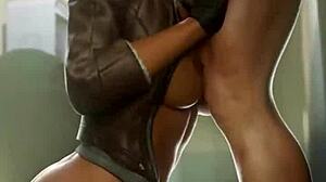 Juri Dance Alyx deepthroater slime pige mens hun knalder skaldet fisse Psylocke i compilation