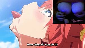 big tits goth milf watching hentai, imaria episode 3 with ivyadventure!