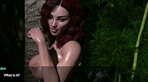 the lust city 04 - beautiful red head strips in jungle and gives me hot blowjob and massive pussy creampie
