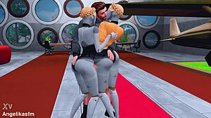 ホーニーな双子が18+兵士にハードセックスとフェムドムを仕組む