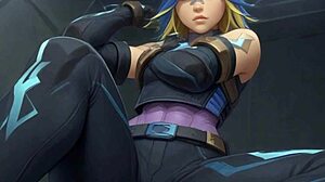 Neon Tests Your Resistance: Valorant JOI Edging with Multiple Cum Points and Endings in Femdom Series