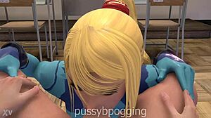 True Facials Samus Blowjob Cum Facial