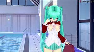 Hatsune Miku Bikini Footjob Blowjob Vocaloid Fantasy