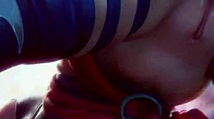 Juri tanssii Alyx syväkurkuttaa limatyttöä naidessaan kaljua pillua Psylocke kokoelmassa