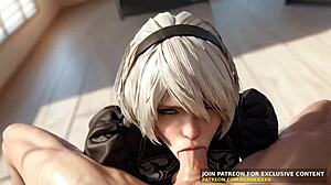 nier automata blowjob