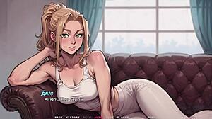 In my new girlfriend 02 I plan a sexy date with big titty violet in taboo hentai game.