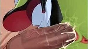 Goblin daughter voices her creampie cravings