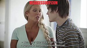 stepson and busty stepmother legendado encounter
