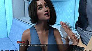 Stranded in space 83 - getting a hot handjob by indian milf with huge tits