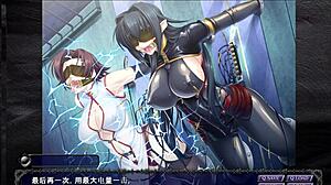 Steel Witch Annelose endures electric vibrator torment in intense part 2.