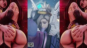 slutty teen 18+ rides dick until she cums hard game play