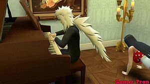 Hinata Hyuga Oppii Piano Tunteja Jiraiyalta