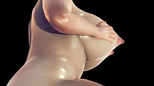 store pupper i 3d cg animasjon, med anime-figurer i 3d tegneserier. Store pupper, pupper