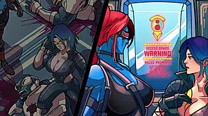 Lewdfroggos Třetí Animace: Detailní Šukání do Prdele s Obřími Velkými Prsama