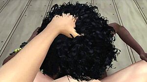 Ζεστή Αφρικανή Κοπέλα Απολαμβάνει Μεγάλη Πούτσα Ντιπθρόατ και Καβάλα στο Sims Χένται!