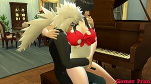 Hinata Hyuga Learns Piano Lessons From Jiraiya