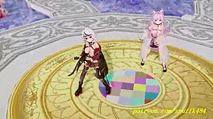 3Dでこよりクロエのエロダンスが大好き