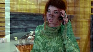 Mooie sexy roodharige college meid in Being a Dik 247