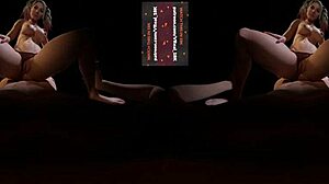 couple enjoys vr pov in paraguayan butterfly position with eye contact