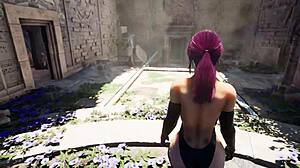 did lara activate that statue for a big dick fuck?