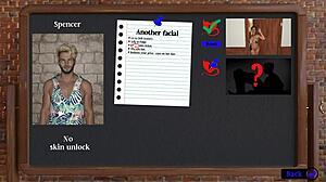 blagajničarka dobi nepričakovano obrazno v tej 3d hentai igri kink maker, presenečajoč njeno rutino