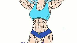 Fubukis Muscle Growth With Flexible Babe In Sexy Shorts And Pretty Outfit