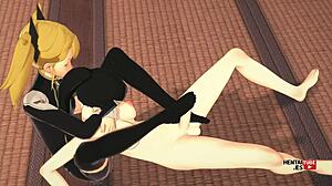 Kikoru, ride Mina's futanari wild