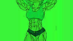 Fubukis Muscle Growth With Flexible Babe In Sexy Shorts And Pretty Outfit